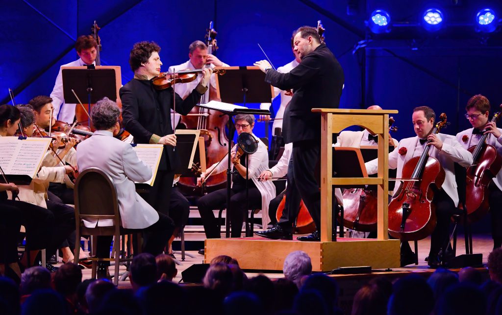 Nelsons leads program of Mozart and Tchaikovsky at Tanglewood, July 24, 2026; Hilary Scott/BSO photo.