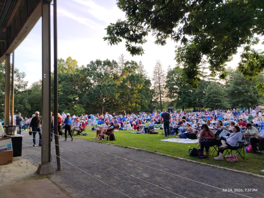 Tanglewood scenes Koussevitzky Music Shed, July 24, 2026; Dave Read photo.